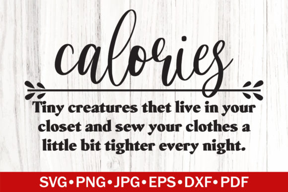 Calories Funny Definition SVG Review