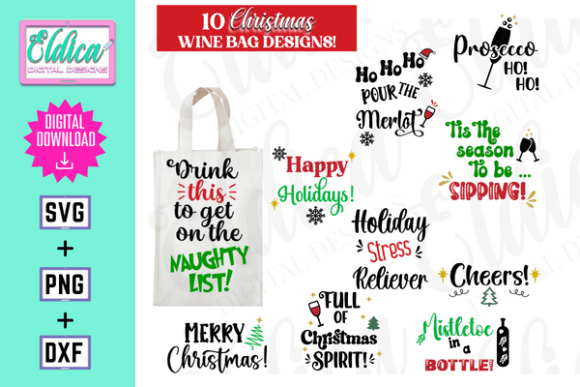 Christmas Wine Bag SVG: A Designer’s Review