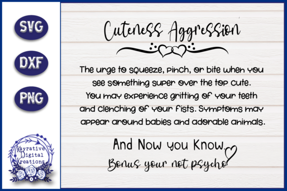 Cuteness Aggression SVG - Funny Shirt Review