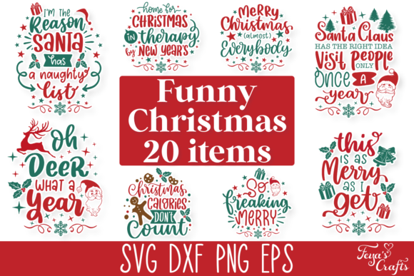 Funny Christmas SVG Quotes Package Review