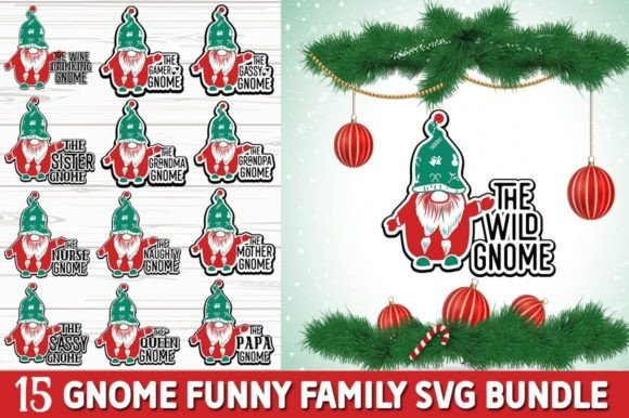 Gnome Funny Family SVG Bundle Review