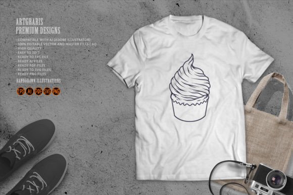 Monochrome Delicious Funny Cupcake Svg Review