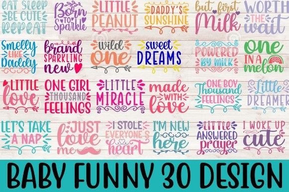 Reviewing Baby Funny 30 SVG Design Bundle for Embroidery