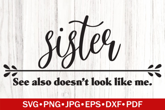 Sister Funny Definition SVG Review