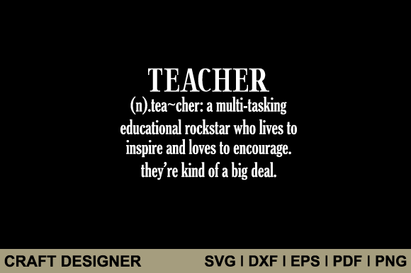 Teacher Funny Definition Svg Cut File Review