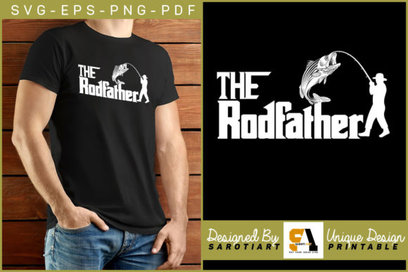 The Rodfather Fishing Funny Design SVG Review